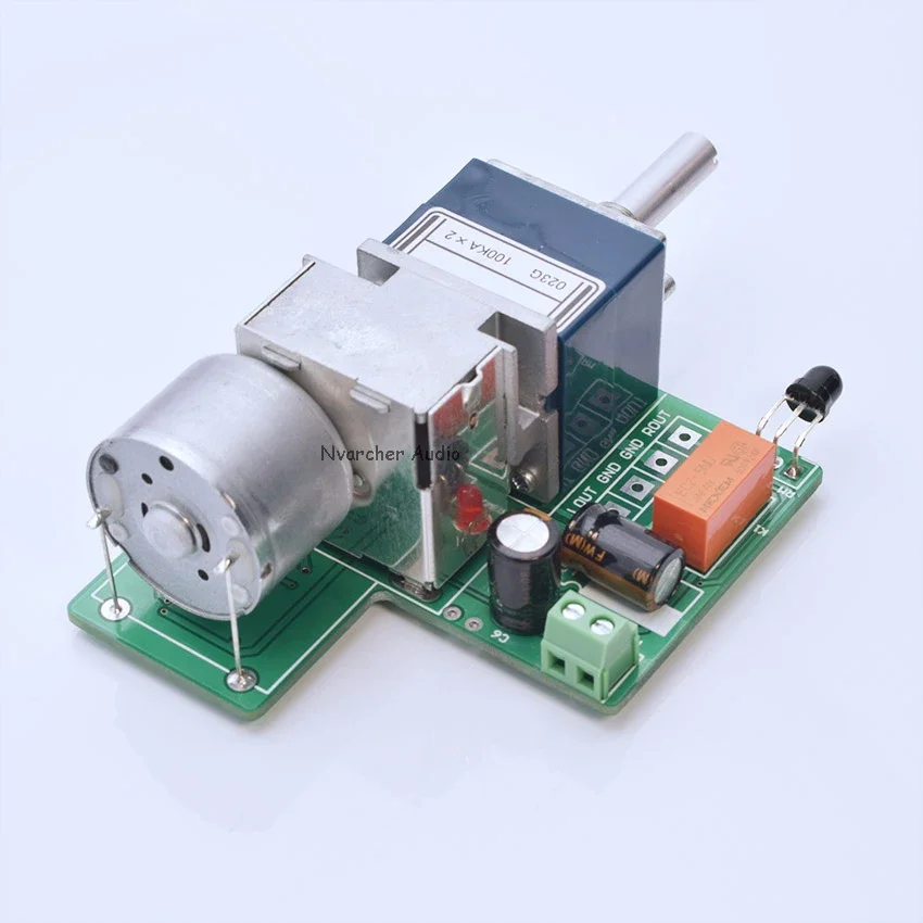 Nvarcher ALPS27 Motor Remote Control Volume Board Infrared Modified  Potentiometer Preamplifier