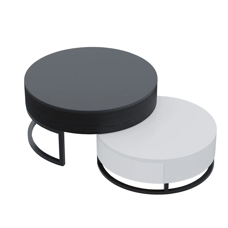 طاولة القهوة رفع أعلى طاولة القهوة الرخامية مجموعة طاولة القهوة البلد الفرنسي #5