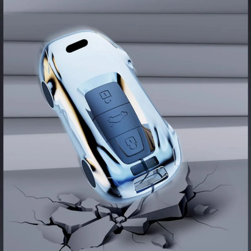 A + سبائك الزنك سيليكون حافظة مفاتيح السيارة لأودي RS A4 A5 S4 S5 B9 Q7 M4 Q5 TTS #6