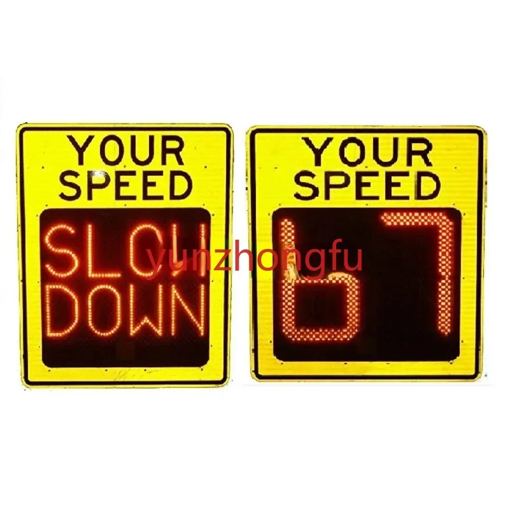 

Sign Board 2/3-digit LED Display(optionally) GEELIAN Radar Speed Detection Solar Powered Highway Traffic Led Warning