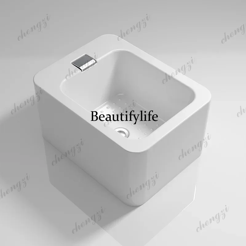 R134 Ceramic floor-to-ceiling foot bath high temperature foot bath household bathroom foot bath ceramic basin