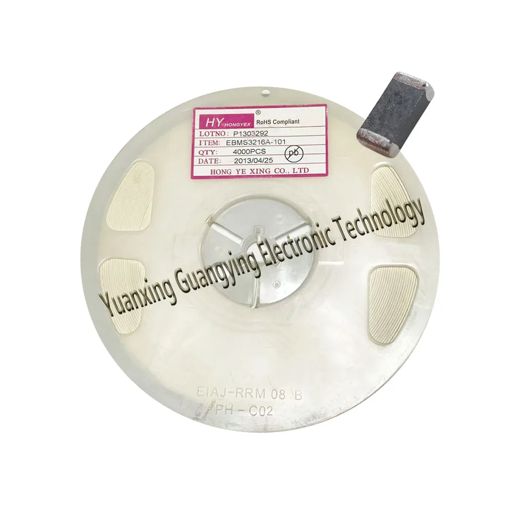 (100 pieces) EBMS3216A-101 100Ω 450mA 1206 ±25% 3216 Surface Mount Ferrite Bead 100% Brand New