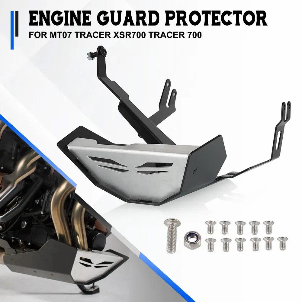 

For YAMAHA MT07 2014 -2020 MT-07 Tracer XSR700 XTribute Motorcycle Engine Guard Skid Plate Chassis Protector Cover TRACER 700