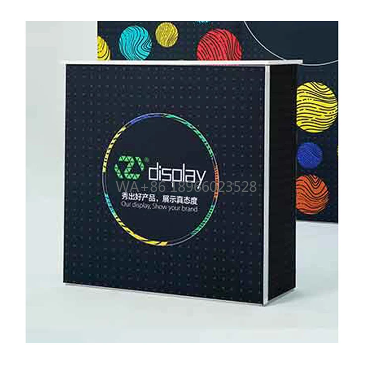 

Detachable Aluminum Custom logo Brand Trade Show Exhibition Promotion Display Table