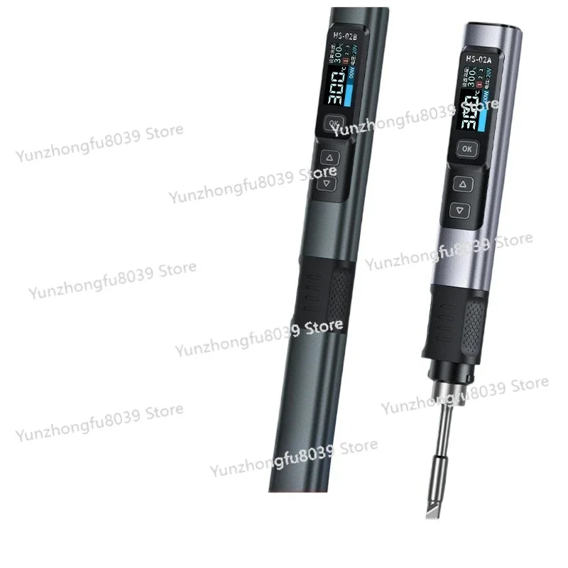 hs-02-intelligent-electric-soldering-iron-100w-portable-constant-temperature-home-repair-welding-professional-electric-tin-gun