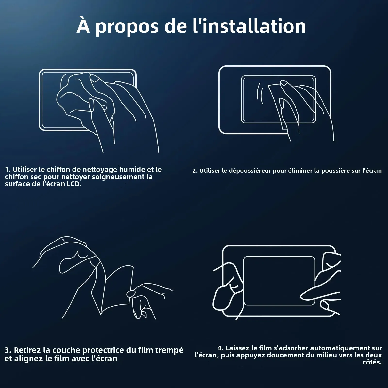 Image 7: Protecteur d'écran en verre trempé 9H pour MSI CLAW A8 BZ2EM, Film de protection HD anti-rayures, accessoires pour Console de jeu portable