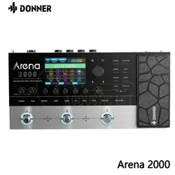 Donner Arena 2000 Multi-effect Pedal 278 Effects IR AMP Drum Looper MIDI In Effector with Softwear APP for Electric Guitar