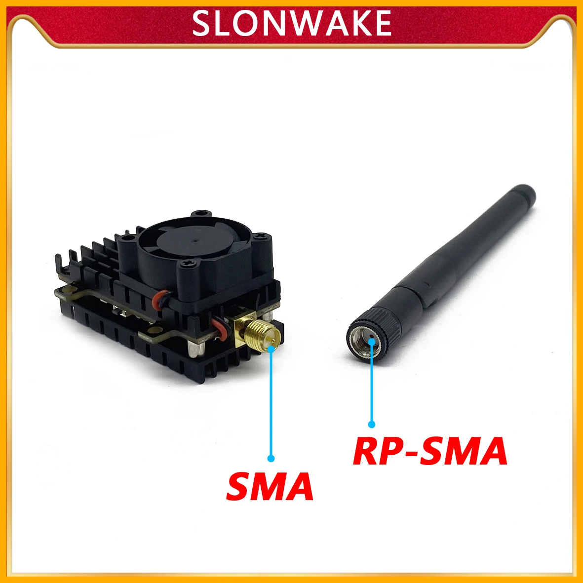 Ponad 20 km daleki zasięg 5.8G 48CH 2W 2000mW VTX bezprzewodowy nadajnik wideo z obrazem wbudowany mikrofon dla drona FPV ze stałym skrzydłem