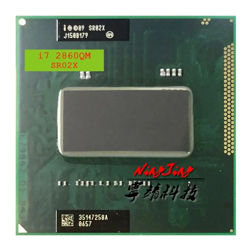 Intel Core i7-2860QM i7 2860QM SR02X 2.5 GHz Used Quad-Core Eight-Thread CPU  8M 45W Socket G2 / rPGA988B