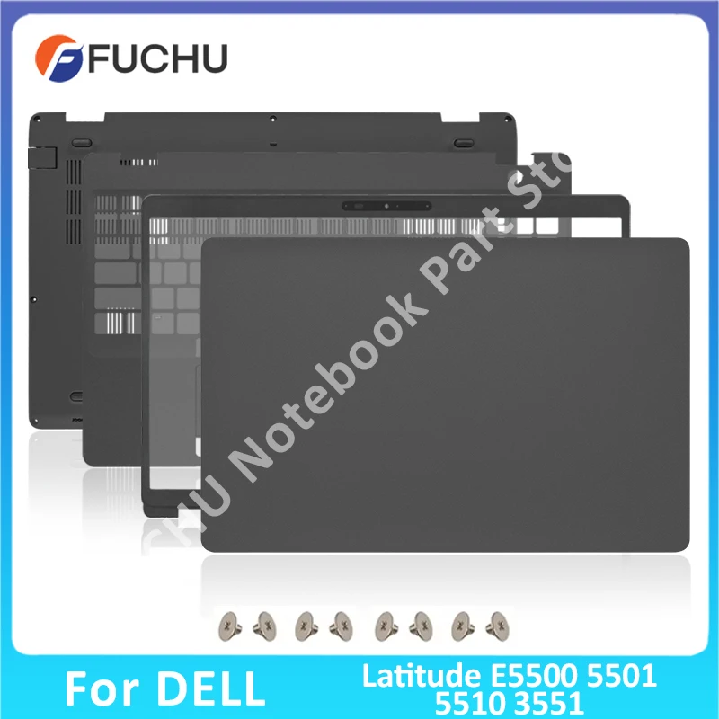 

New Original Replace Case For Dell Latitude 5500 5501 E5500 E5501 LCD Back Cover Front Bezel Palmrest Bottom Case 0X0CWC 0CR8D3