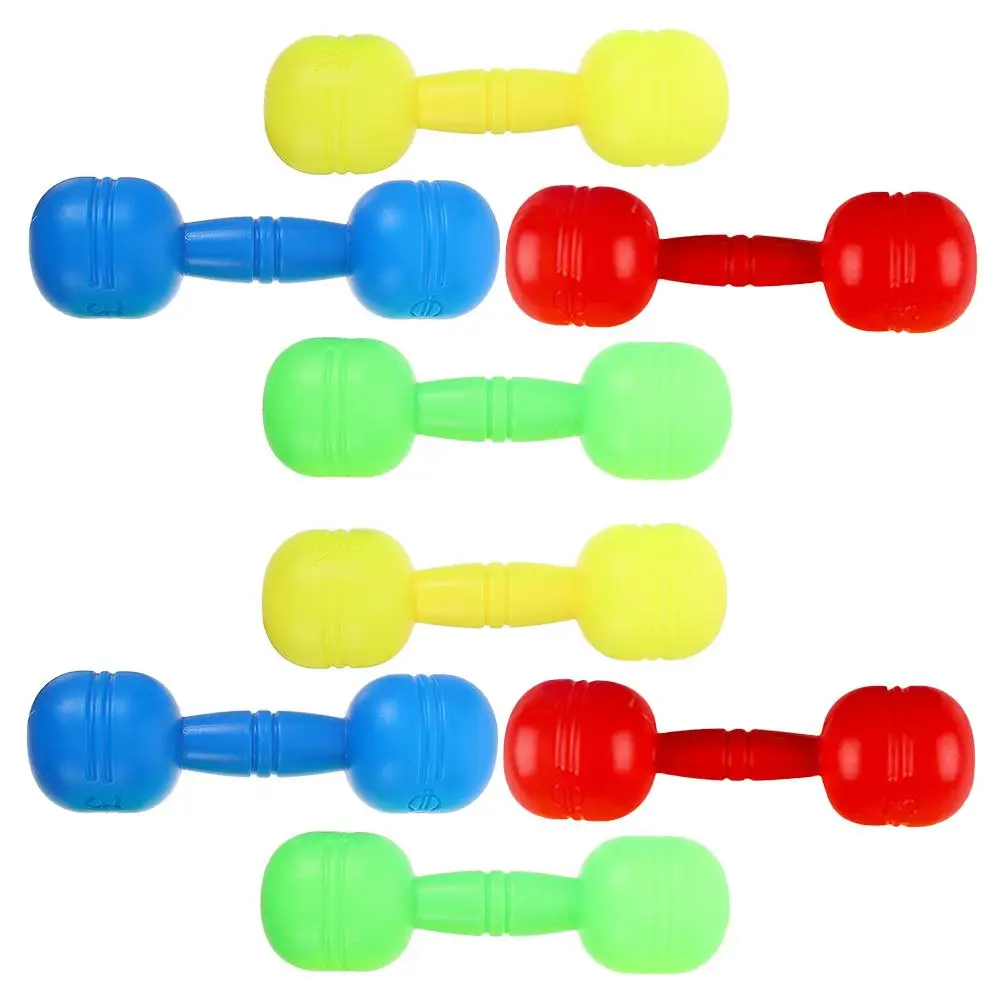 

4 Pairs Kids Dumbbells PVC Sports Gym Equipment Exercise Toddler Pretend Play Lightweight Safe Construction Sound Dumbbells