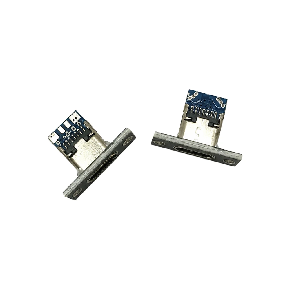 USB C Jack Type C Jack For Electrical Charging Base Mini Charger Plug Socket Small Electrical Charging Base Screw Fixing Plate
