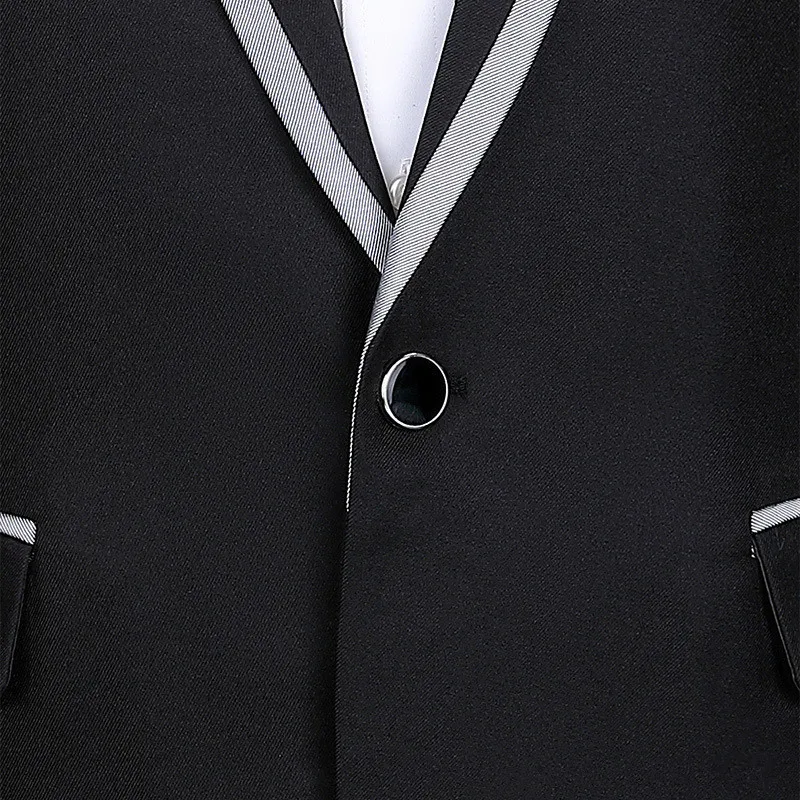 

Black Men Suit Single Button Flower Jacket, White Singer Host Pianist Stage Performance Coats, New Autumn Male Blazers.