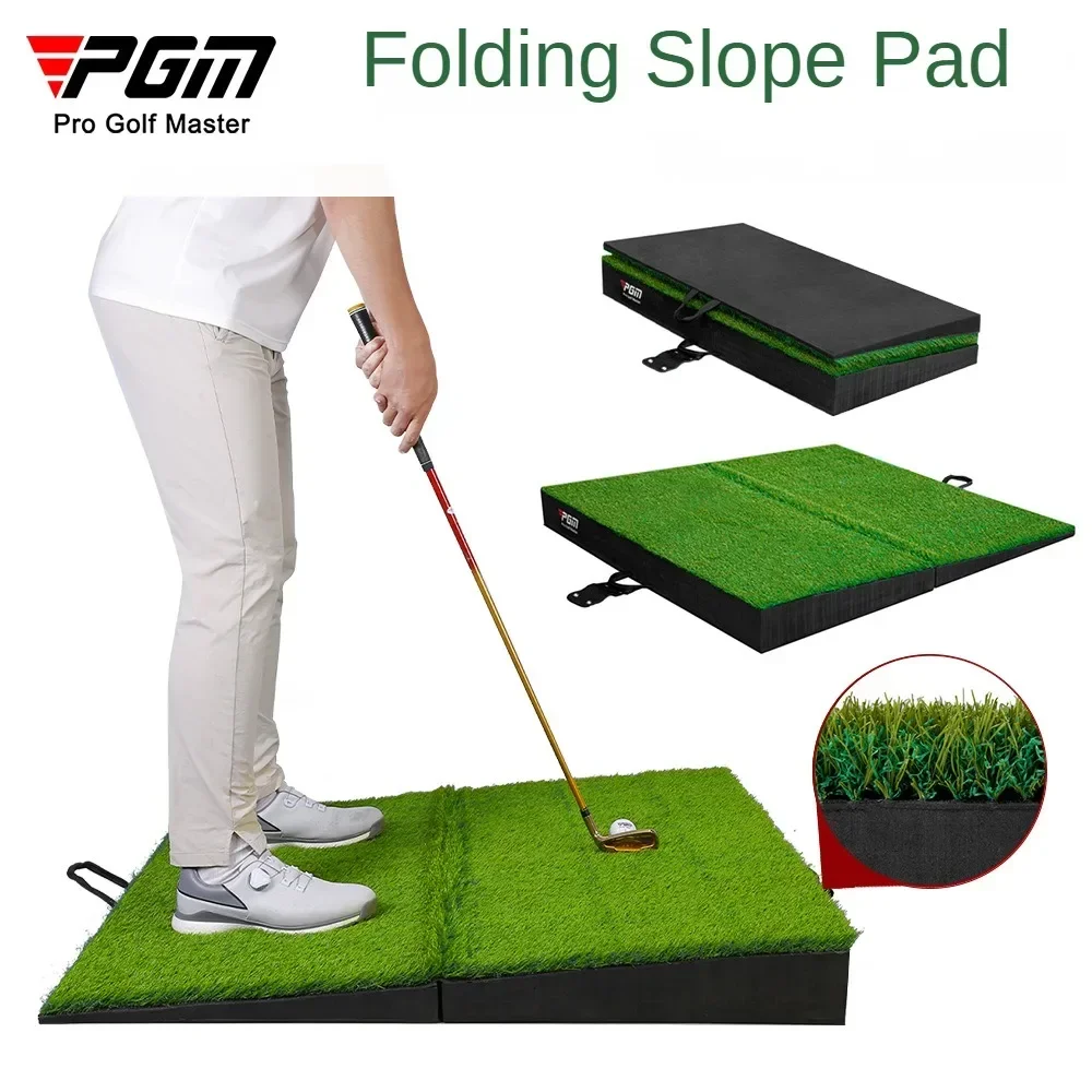 

PGM Golf Slope Strike Pad Складной инструмент для практики качелей Высокий и низкий наклон Pad Качелиная трава