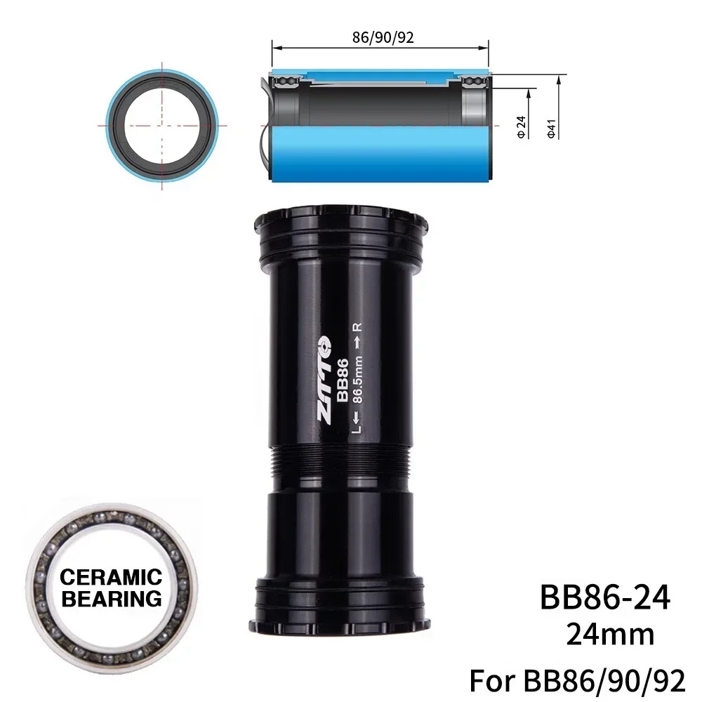 BB86 24 Press Fit Thread Lock Bottom Bracket ceramic bearing Thread lock For MTB Road Bike BB92 BB90 24mm Crankset chainset