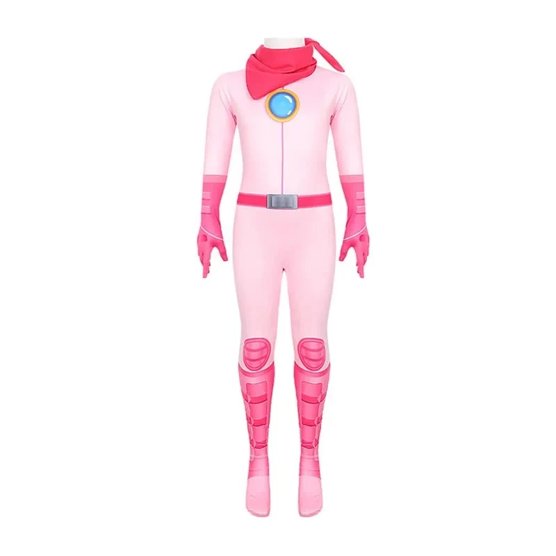 Halloween Peach Princess Jumpsuit For Teen Girl Cosplay Costume Festive Child Romper One-piece Clothes