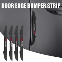 4pcs Silicone Car Door Rearview Mirror Anti-scratch Protector Strip Sticker Exterior Accessories For Toyota TRD RAV4 YARIS CARMY