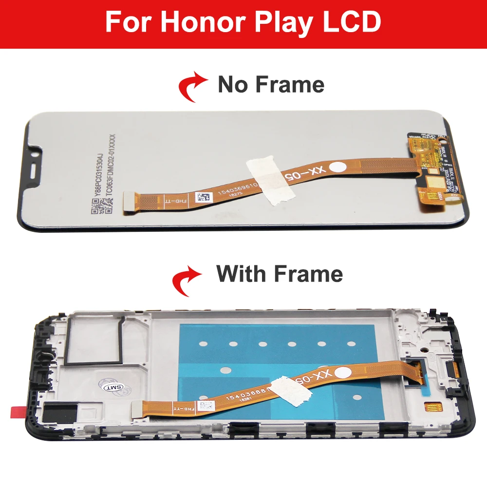 6.3 INCH For Honor Play COR-L29 LCD Display Touch Screen with frame Digitizer Assembly For honor play Display Replac