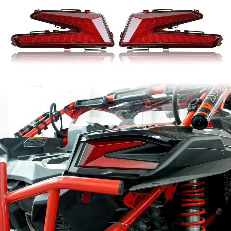 

LED Taillights For Can-Am Maverick X3 XDS XRS Max Turbo R 2017-2023, Red Brake Stop Lights Accessories 710004744