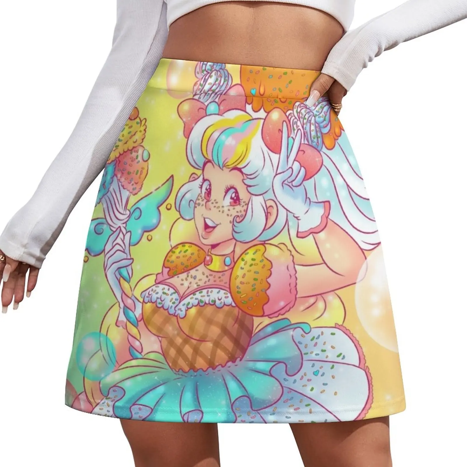 

Ice Cream Magical Girl Mini Skirt night club outfits fairy grunge korean ladies summer clothes for woman Mini Skirt