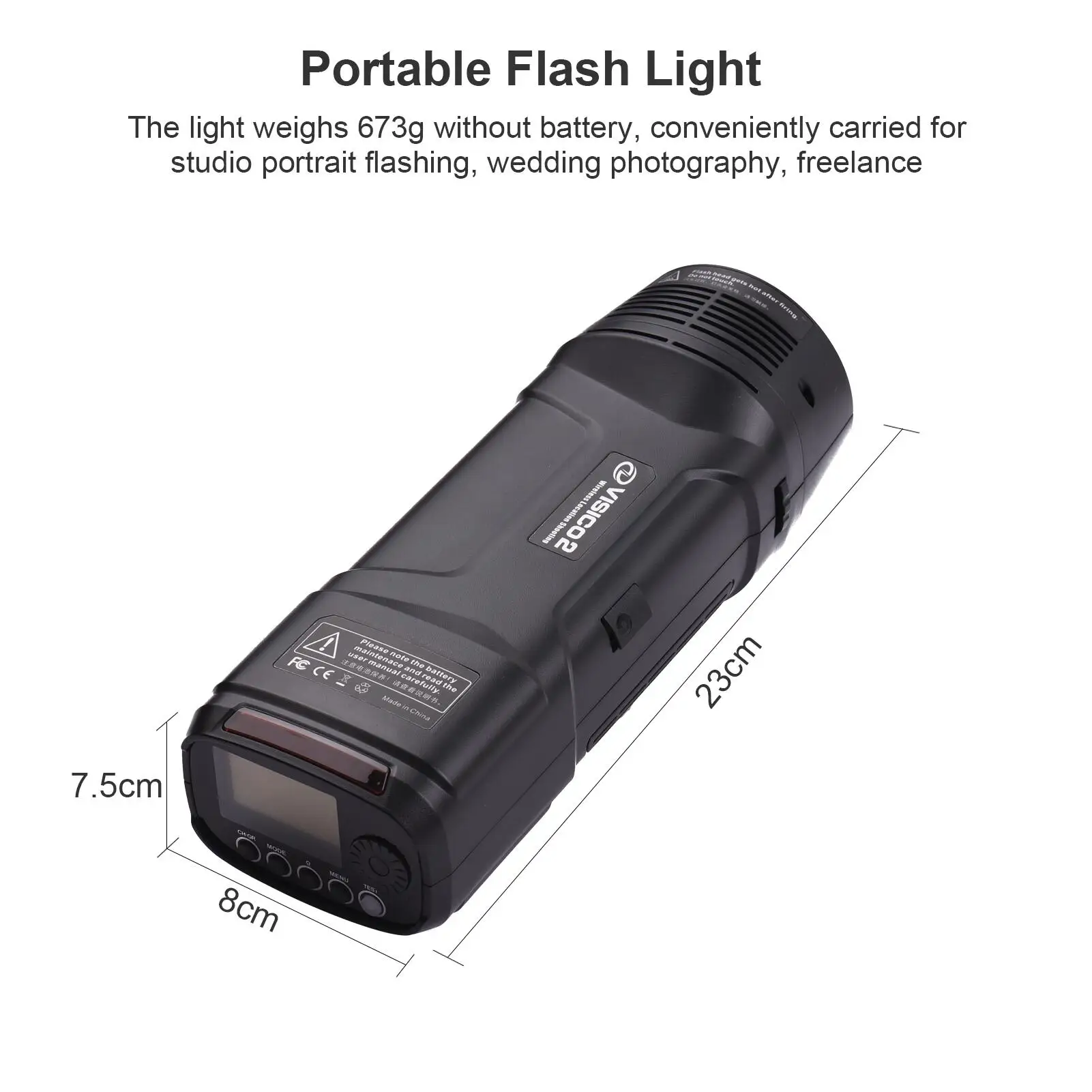 High Quality 2900mAh Lithium Battery Led Light Photo Studio Flash Outdoor Flash Strobe Light
