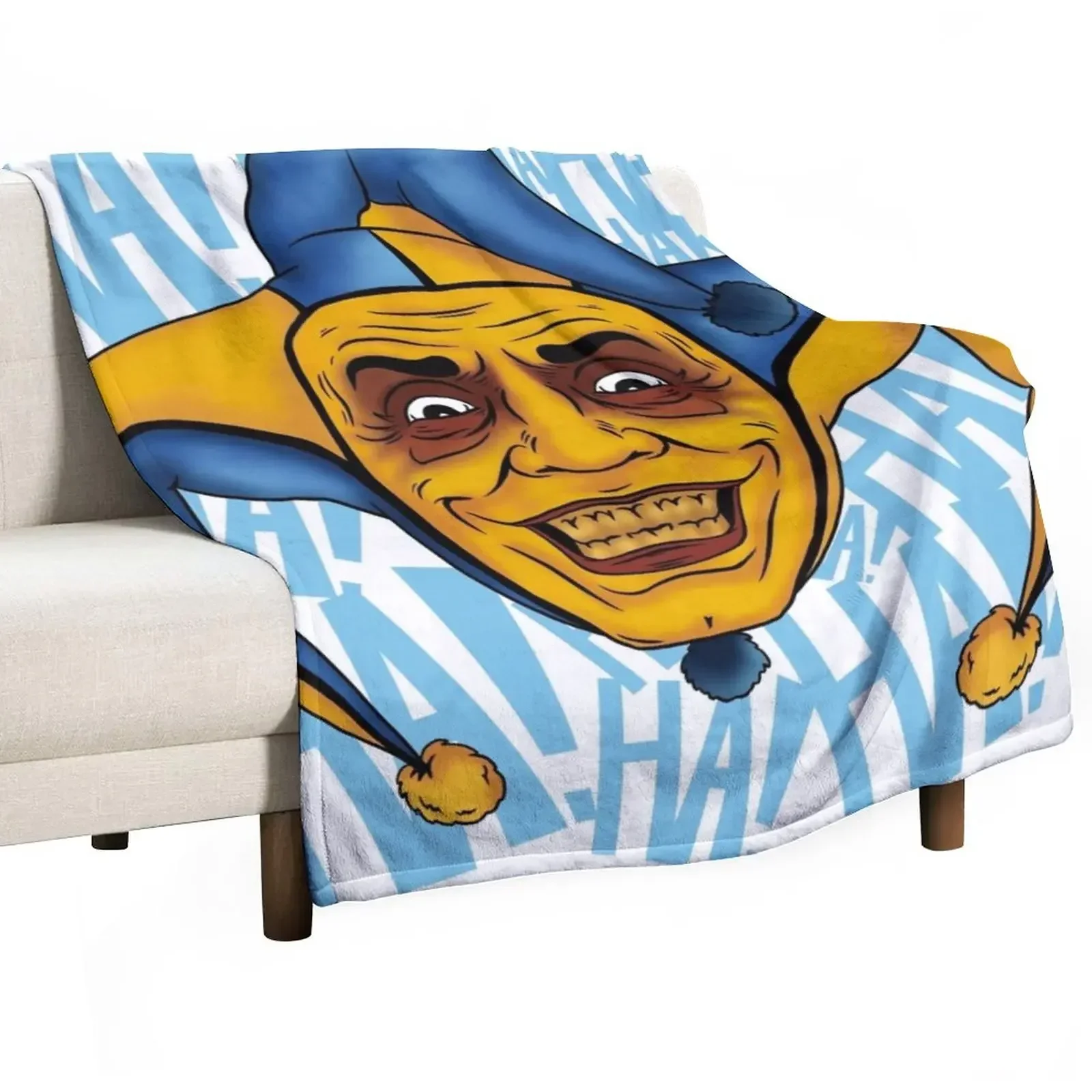 

Ghastly Grinner Throw Blanket Flannels cosplay anime Beach Blankets