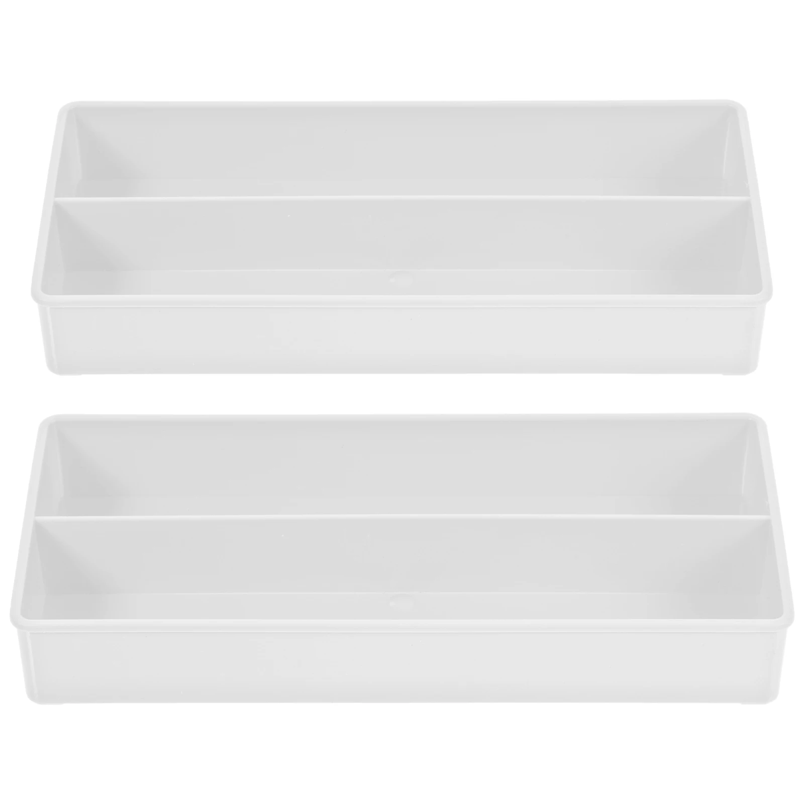 2 Pcs Change Storage Box Shopping Mall Coin Container Desktop Plastic Case Collecting Bank Accessory