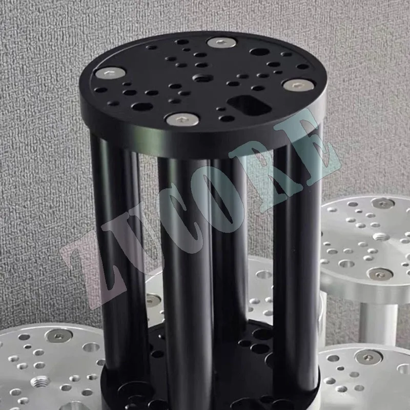 Telescopio astronómico montaje ecuatorial sección de elevación placa adaptadora sección ascendente columna de extensión TC40