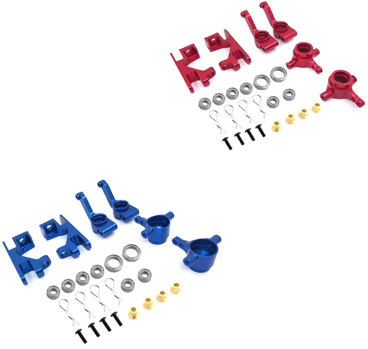 

Специальные запчасти для радиоуправляемой машины Traxxas Slash 4X4 1/10: алюминиевый блок рулевого управления, блок рулевого колеса, короткий корпус подшипника C-Hub