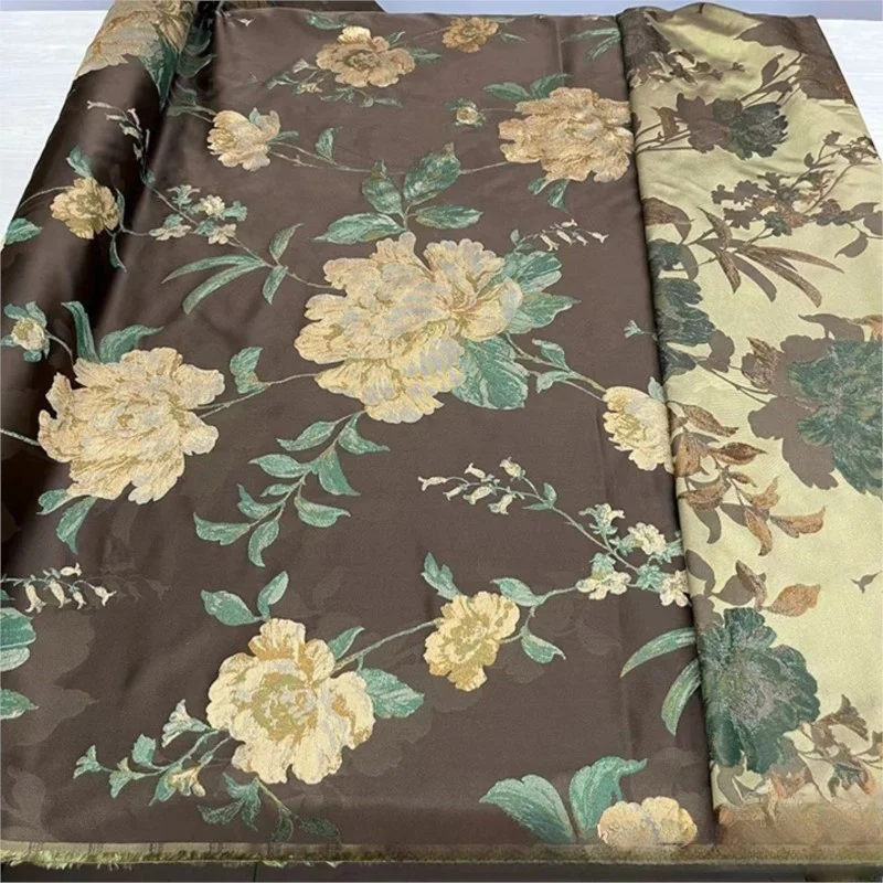 

140cm wide silk brocade fabric new Chinese-style armor cheongsam windbreaker