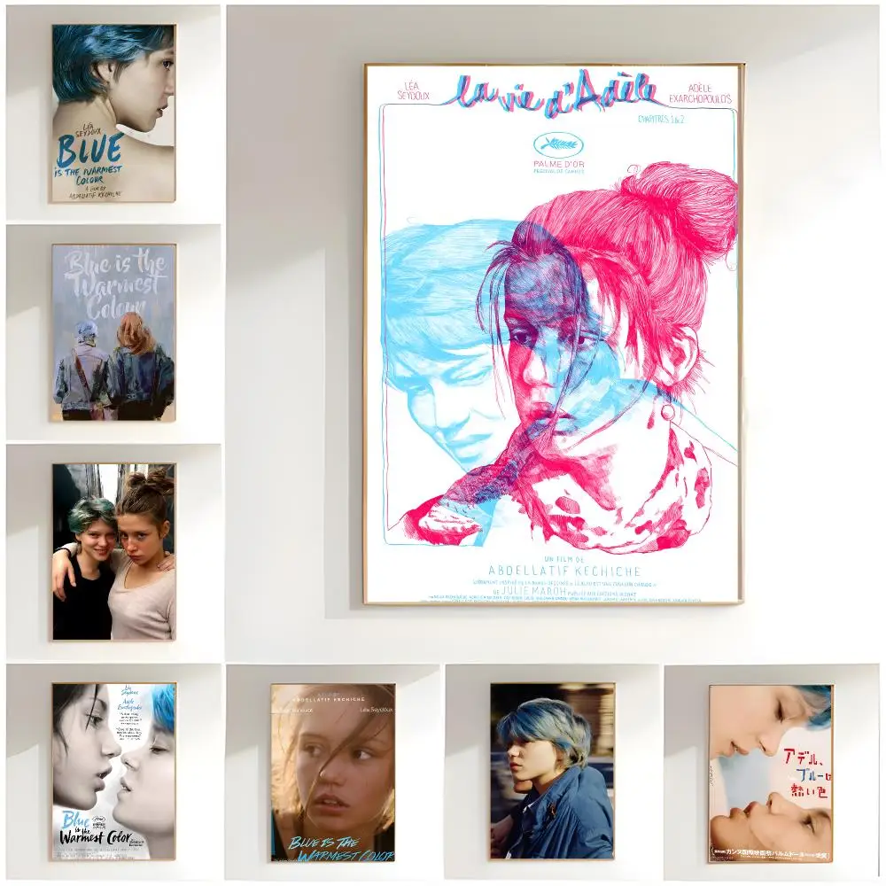 romance film lgbt movie B-Blue Is the Warmest Colour Poster Classic Wall Art  Home Decor  Peel and Stick Unframed