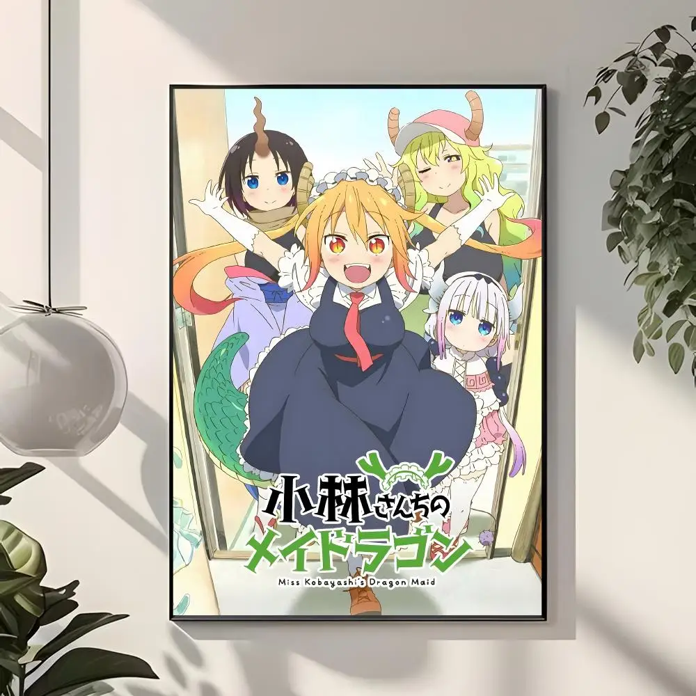 Healing Anime M-Miss Kobayashis Dragon Maid Poster  Classic Home Interior Design & Modern Wall Decor Art Collection