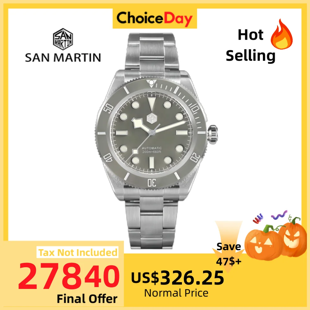 

San Martin 40 мм ретро BB58 NH35 дайверские часы для мужчин Ghost Self Wind механические наручные часы водонепроницаемые 20 бар светящиеся SN0008B
