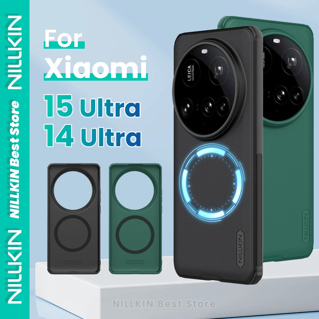 

Nillkin для Xiaomi 15 Ultra/Xiaomi 14 Ultra магнитный чехол для телефона Magsafe для зарядки ПК + противоударный чехол из ТПУ с защитой от царапин
