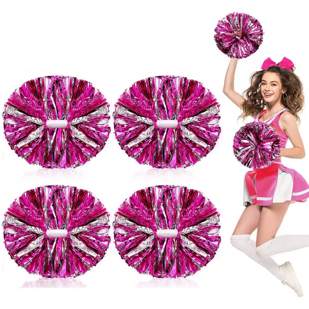 

Pack of 4 Cheerleadering Pom Poms Competition Pompoms Party Decoration