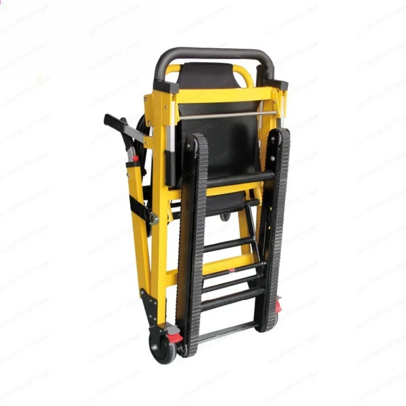 Manual Stair Climbing Chair, Foldable Emergency Stair Lift, Aluminum Alloy Up/Down Stairs Climbing Machine, mAchine