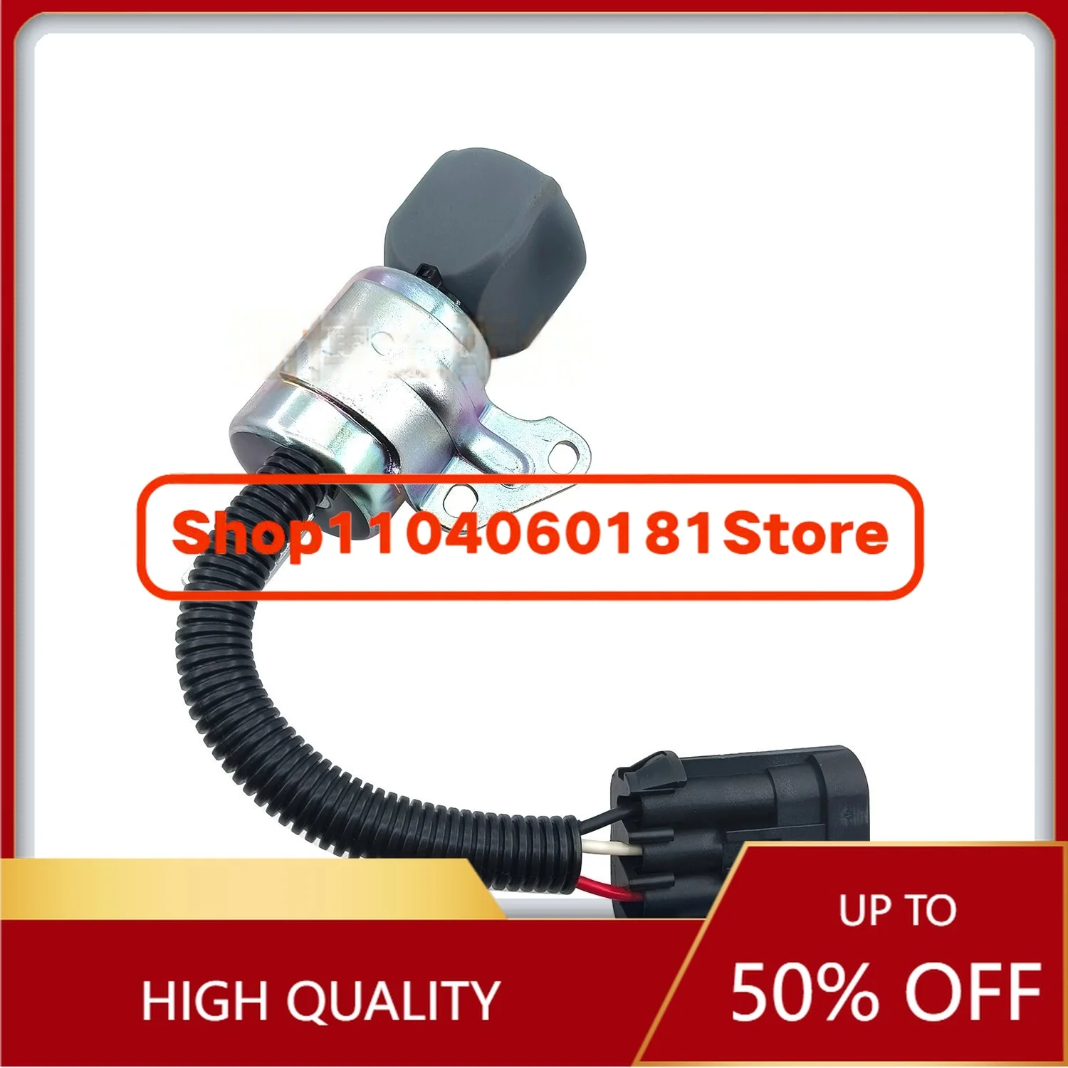 17 Excavator 20 High-Quality Flame Out Switch Solenoid Valve 7000782 1E231-60011 Excavator Parts