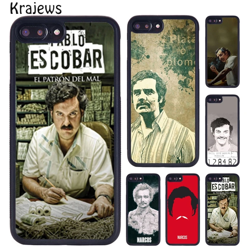 Krajews NARCOS Pablo Escobar Phone Case For iPhone 16 15 14 X XR XS 11 12 mini 13 Pro MAX Plus cover shell coque