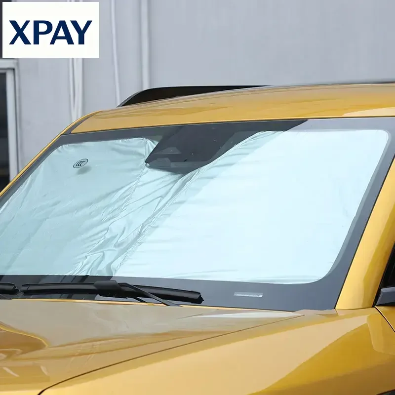 Car New For BYD Equation Leopard 5 23-26 silver tape Car Front Windshield Sunshade Sun Protection Visor Sunshade Interior Access