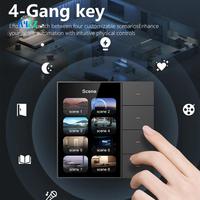 A42Z-Tuya Zigbee 3.5 Inch Smart Wall Switch Touch Screen 4 Groups Switch 8-Way Scene Radar Sensor Dimming Switch Smart Home