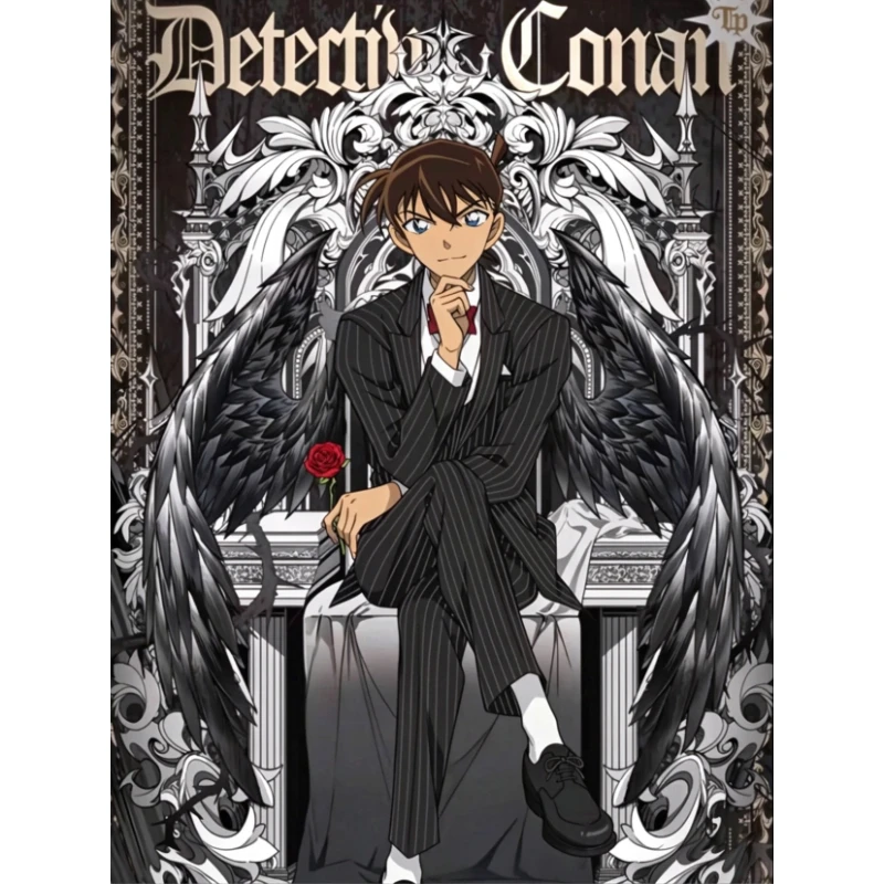 DIY Detective Conan Diamond Painting, Enchanting Elegant Anime Character For Living Room Wall Decoration Exquisite Gift