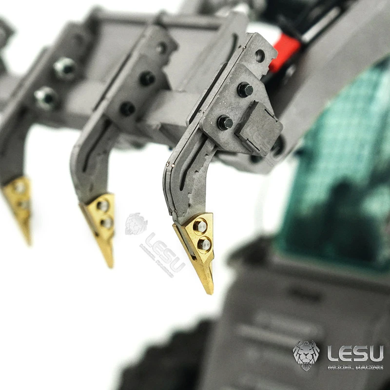 LESU RC Parts Metal Ripper Scarifier For 1/14 Scale RC Hydraulic Loader Aoue LT5H LT5 Skid-Steer Truck DIY Model Toys