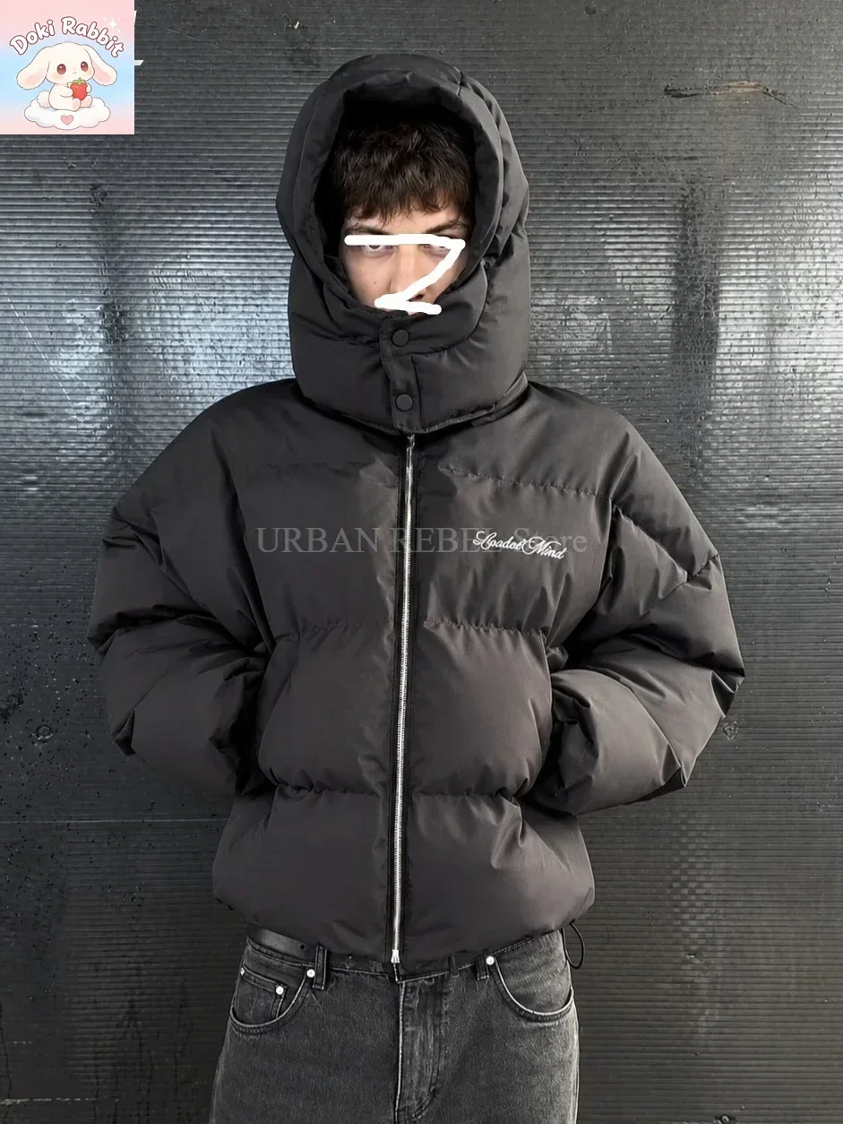 Vintage Zip Up Outerwear Casual Jacket Streetwear Women's Water-reactive Fabric Cotton Thick Warm Coat Y2k Fashion Hip Hop Parka