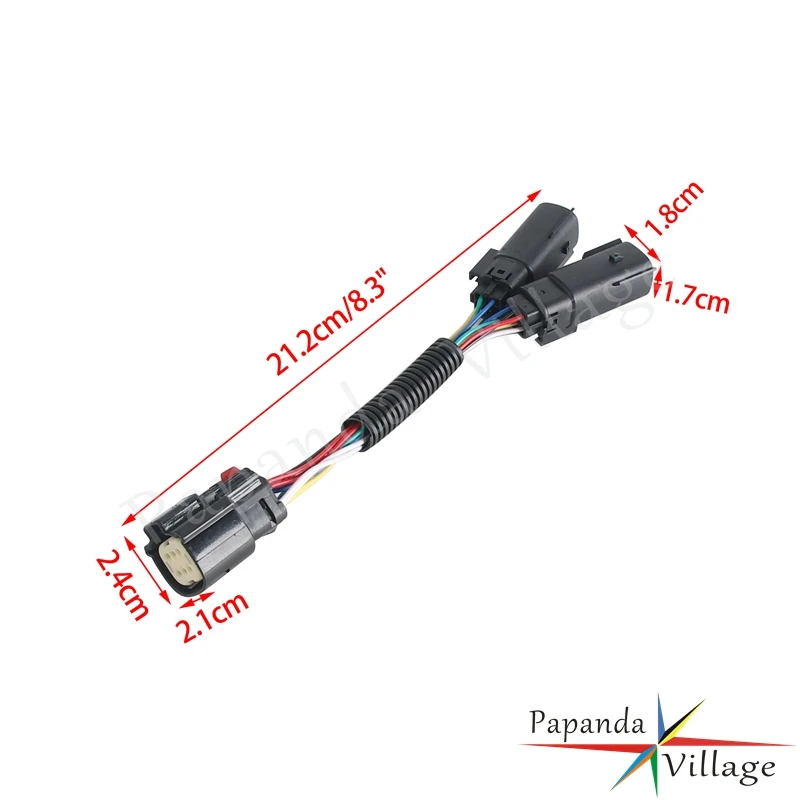 6 Pin Rear Light Socket Plug Kits Connector Wire Harness Y-Harness For Harley Road King Special Street GlideFLHX FLHRXS 06-23