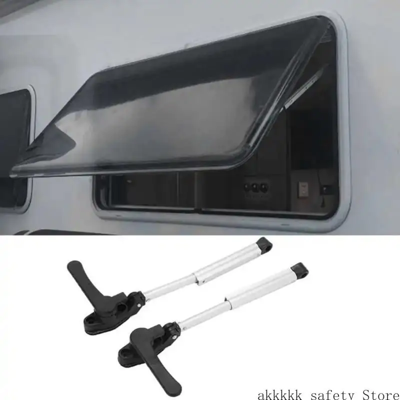 

XXFF Heavy Duty High Strength Metal Support Rods Flexible Length for Motorhomes Yacht Window Camping Boating Enthusiasts 2pcs