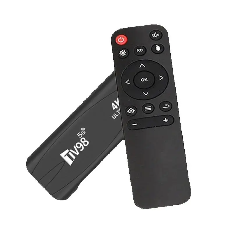 TV98 Mini TV Stick 4K HD Smart Android 12 Streaming Media Player Set Top Box with 8GB 16GB 128GB Storage Options