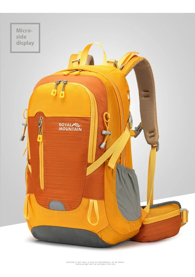 Nylon Wasserdichter Rucksack Casual Outdoor 35L Große Kapazität Reiserucksäcke Wandern Camping Bergsteigen Tasche Jugend Sporttaschen – Detail 22