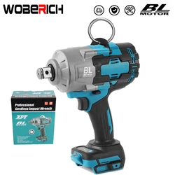 Brushless Electric Impact Wrench High Torque 1000N.m  Cordless Wrench 1/2 inch Rechargeable For Makita 18V Battery By WOBERICH