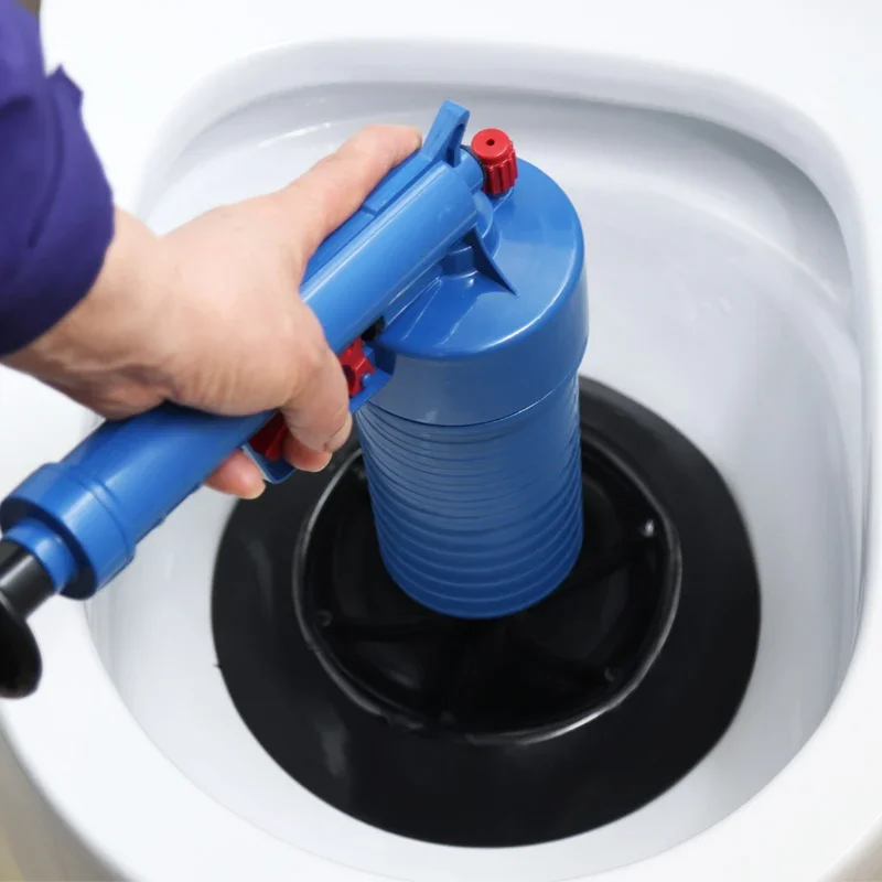 Air Power Drain Blaster Gun High-pressure Manual Sink Plunger Opener Bathroom Toilets Closestool Pipe Dredging Clean Pump Tools