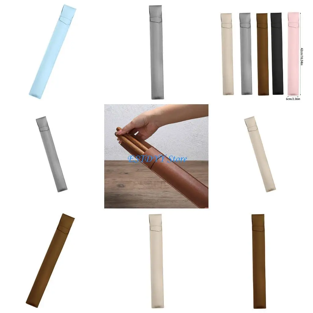 

G6DE Drumstick Protective Case PU Portable Drumsticks Storage Easy to Carry